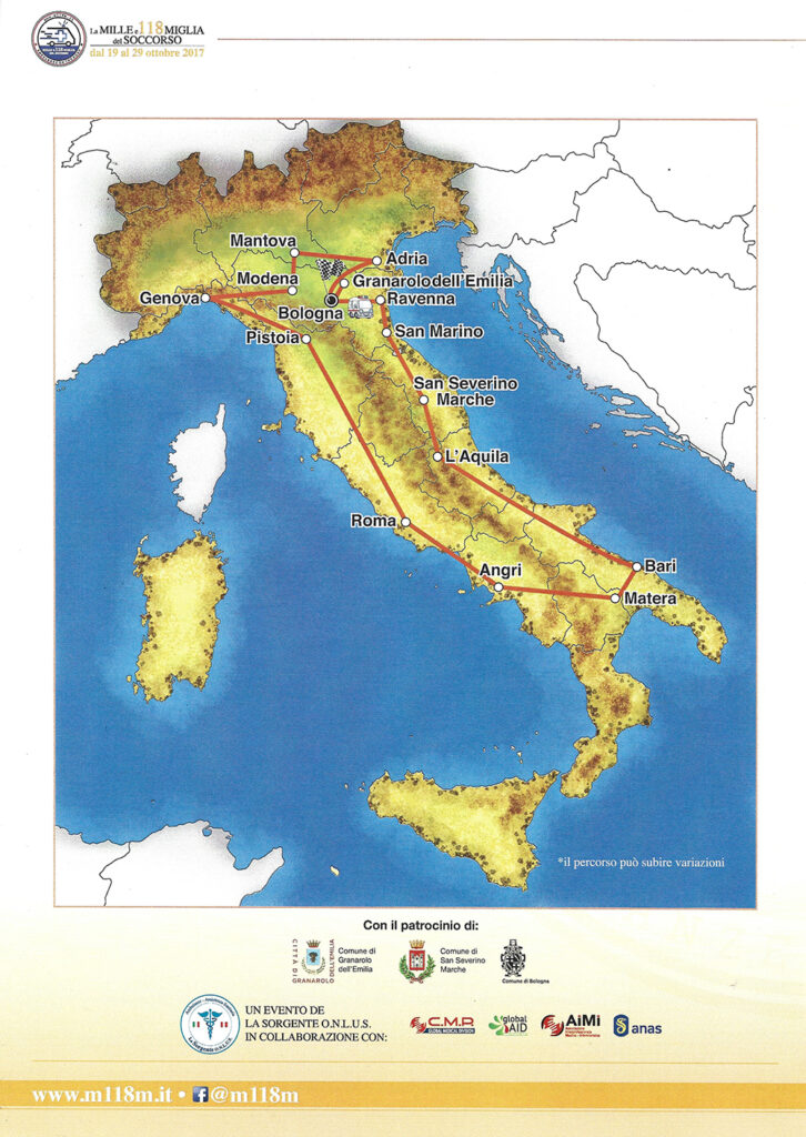 Mappa Mille e 118 miglia anno 2017