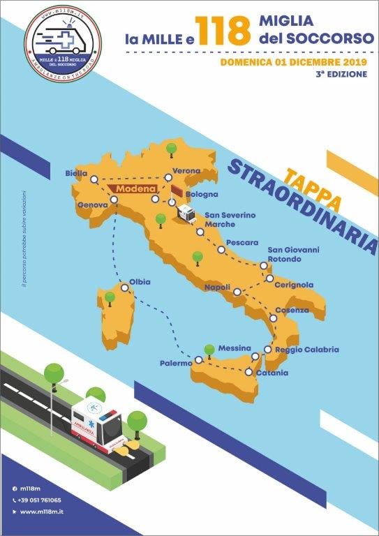 Mappa Mille e 118 miglia anno 2019